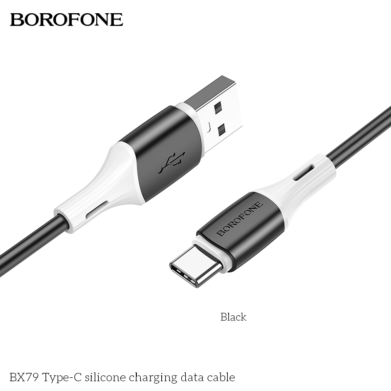 BOROFONE BX79 silicone USB-A to USB-C cable NZ 2